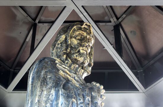 Monument to Alexander Nevsky in Staraya (Old) Ladoga