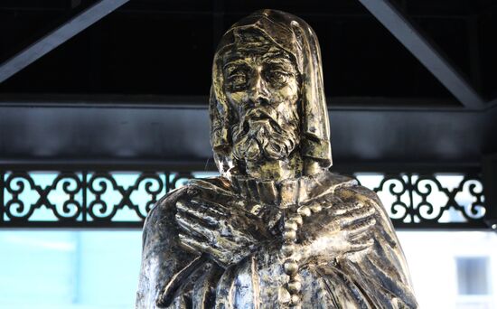 Monument to Alexander Nevsky in Staraya (Old) Ladoga