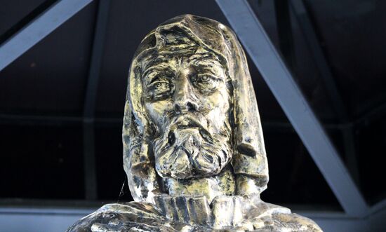 Monument to Alexander Nevsky in Staraya (Old) Ladoga