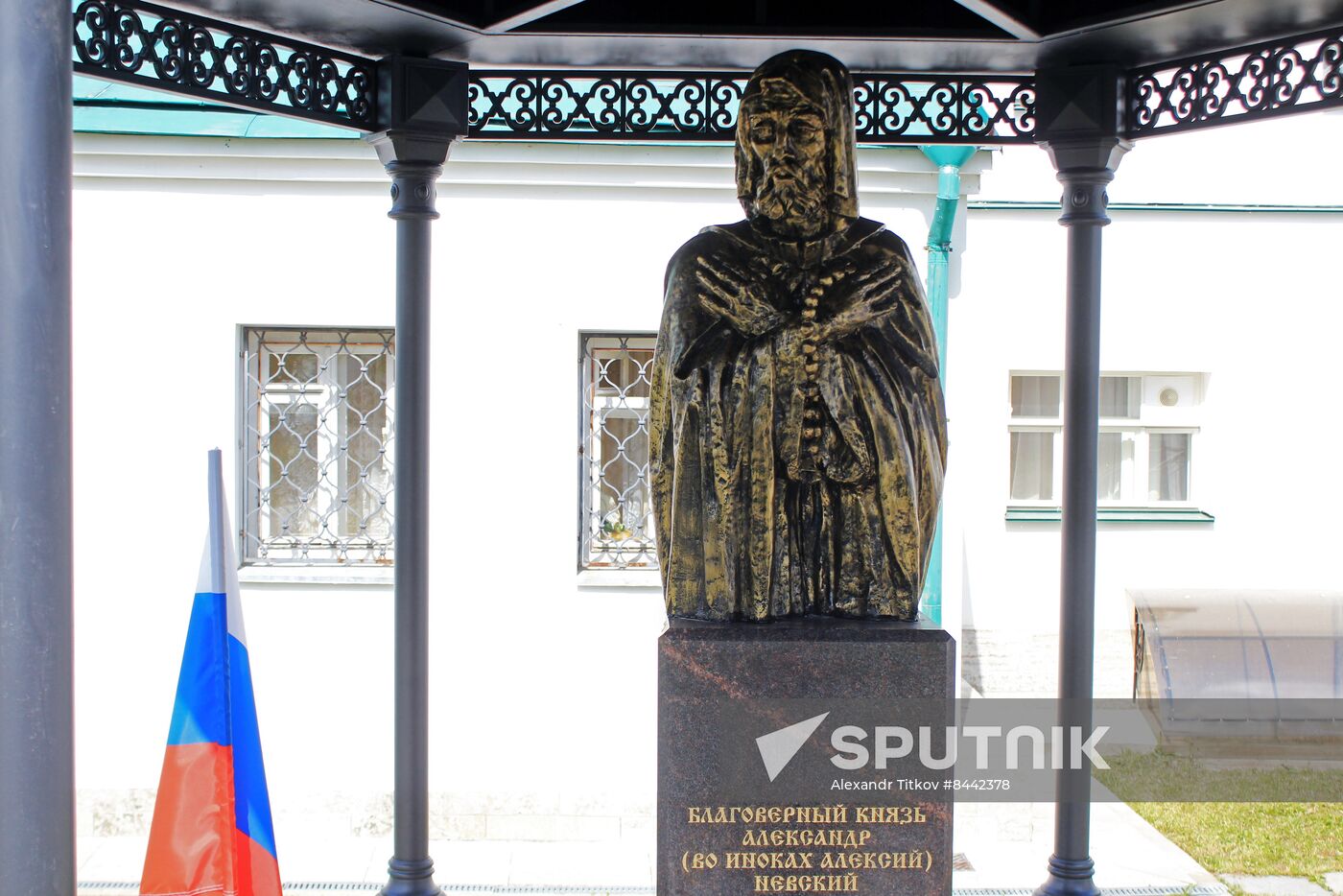 Monument to Alexander Nevsky in Staraya (Old) Ladoga