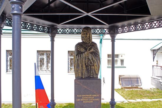 Monument to Alexander Nevsky in Staraya (Old) Ladoga