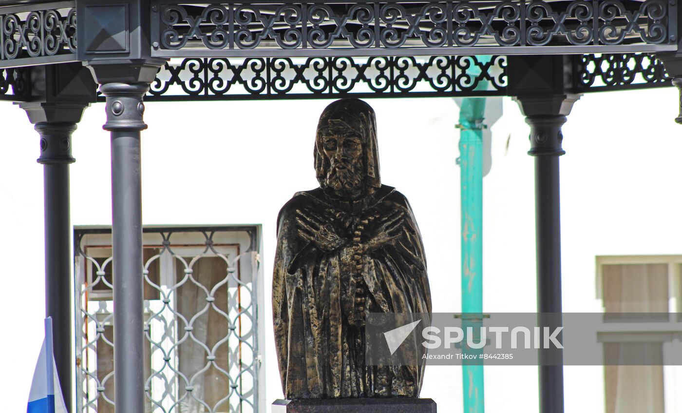 Monument to Alexander Nevsky in Staraya (Old) Ladoga