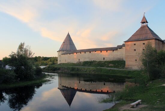 A breathtaking view of the Staraya (Old) Ladoga Fortress in the Leningrad Region.