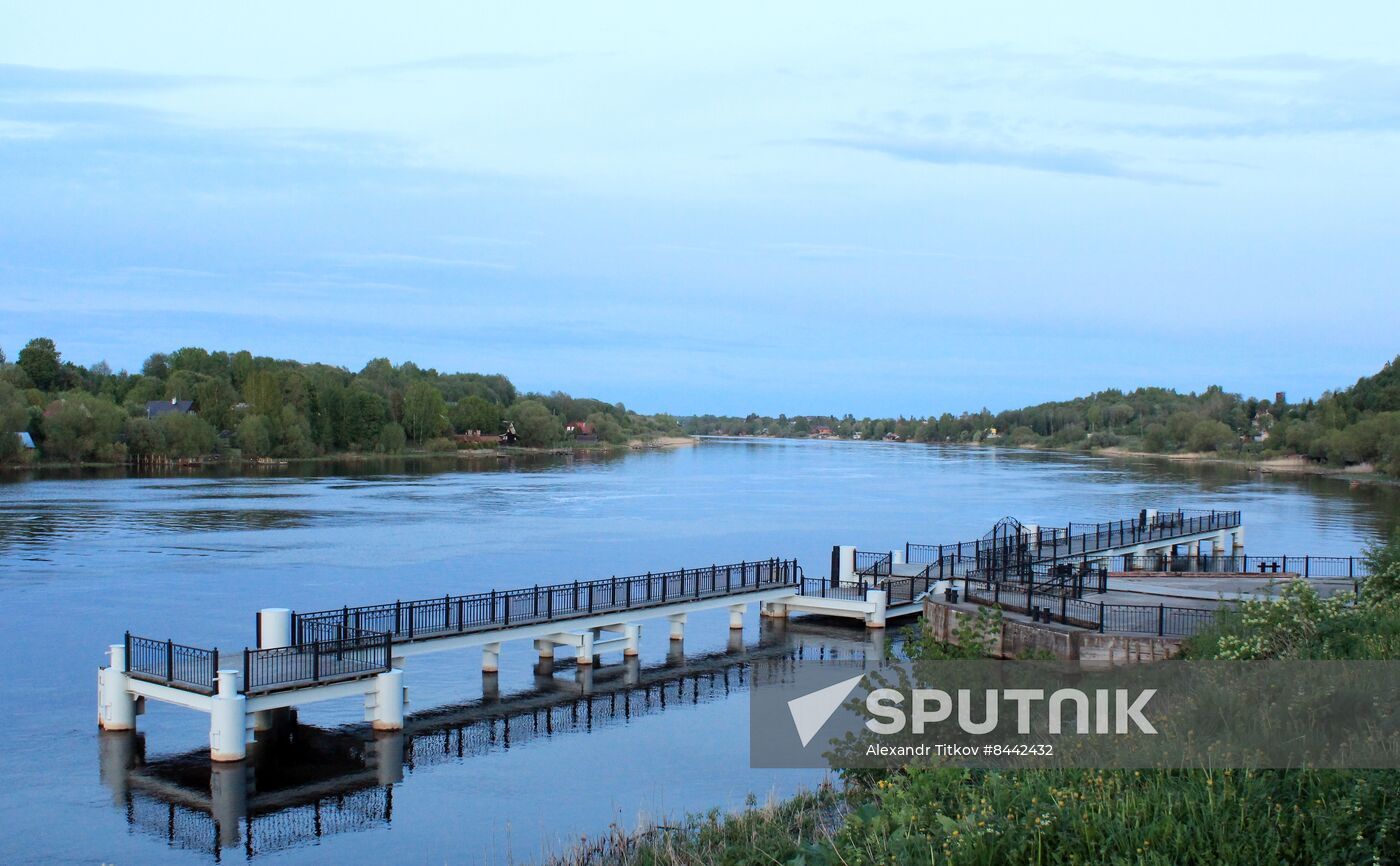 Pier in Staraya (Old) Ladoga
