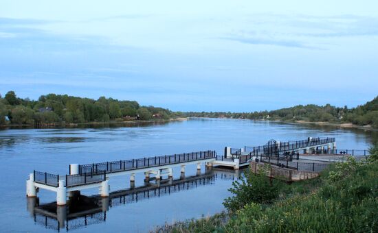 Pier in Staraya (Old) Ladoga