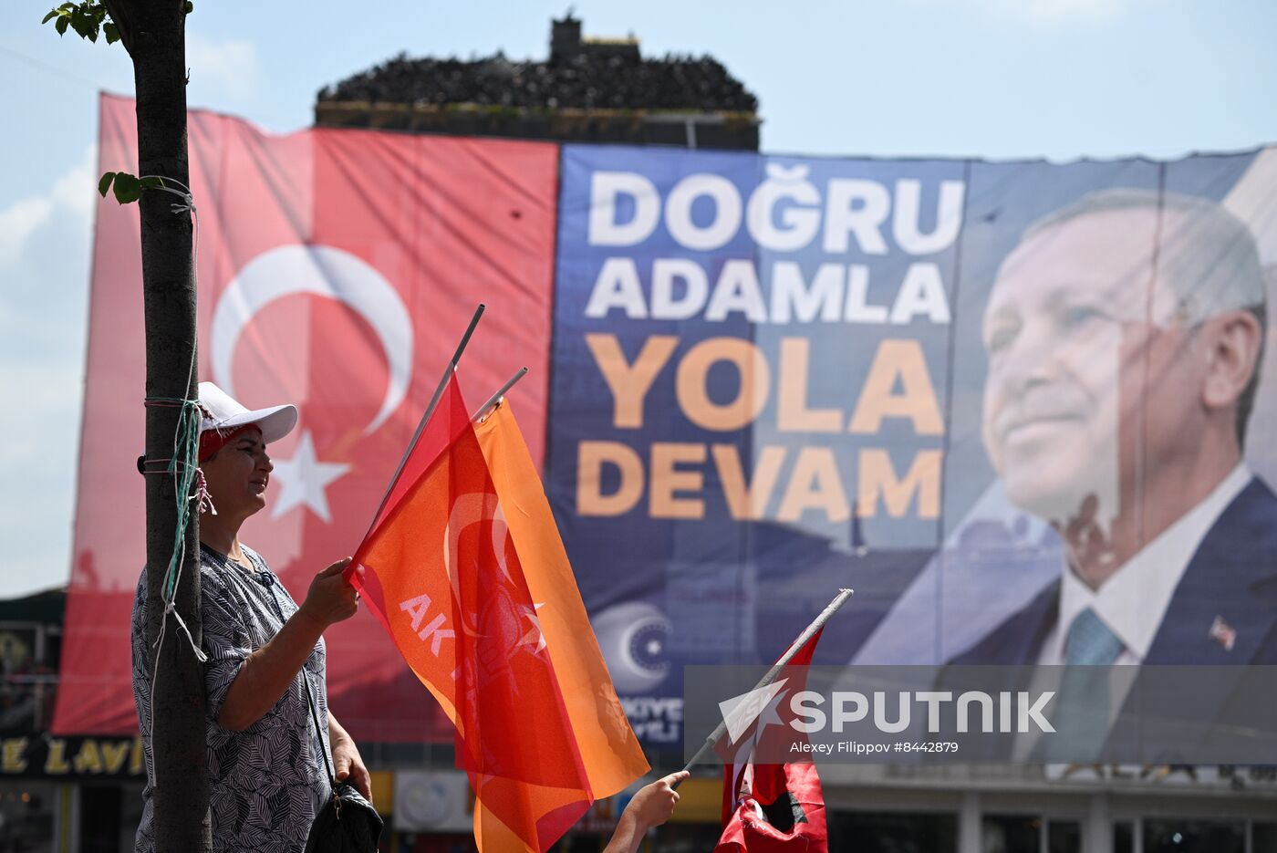 Turkey Election Erdogan Campaign Rally