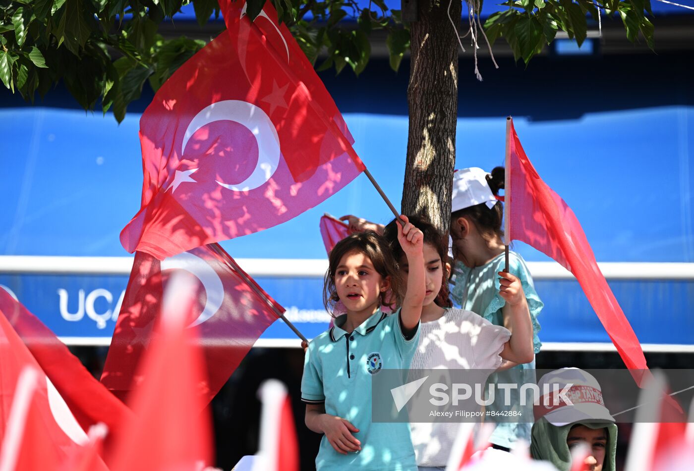 Turkey Election Erdogan Campaign Rally