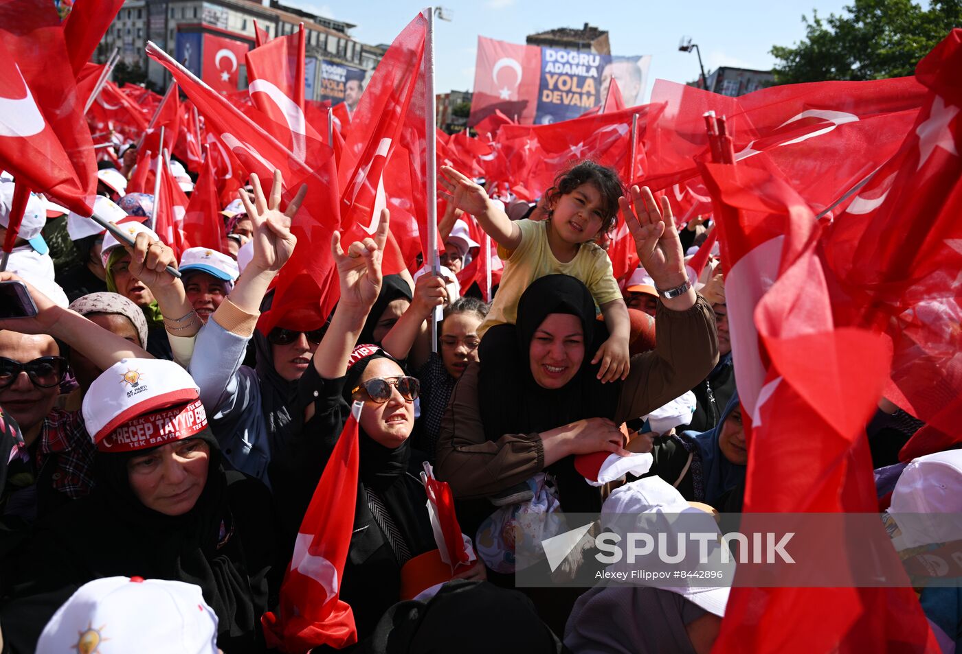 Turkey Election Erdogan Campaign Rally