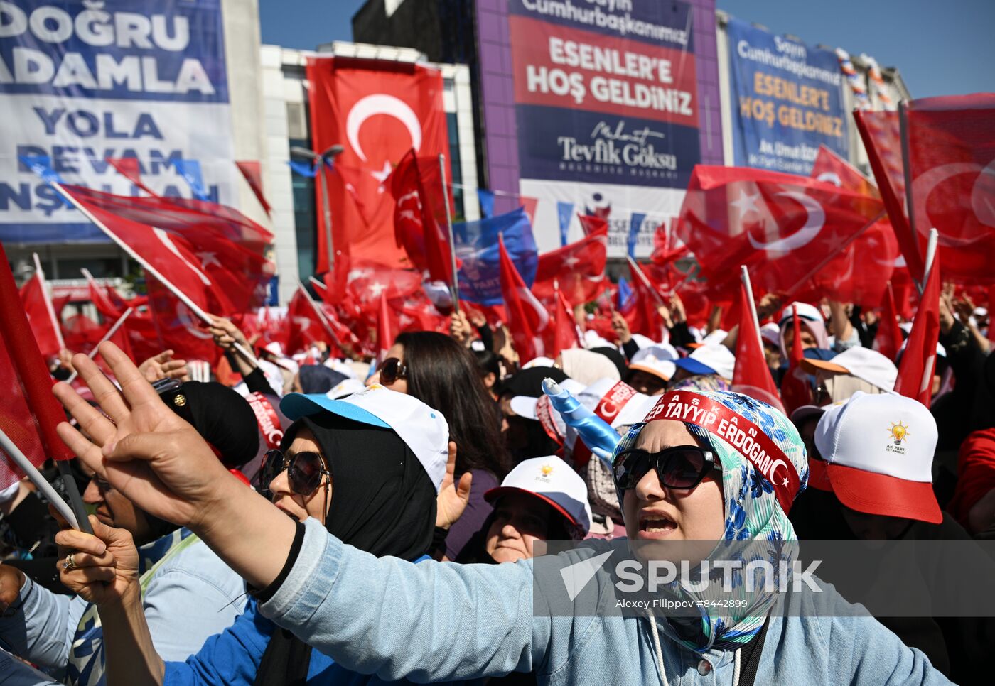 Turkey Election Erdogan Campaign Rally