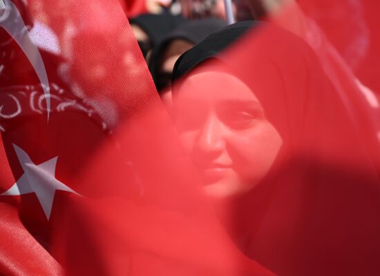 Turkey Election Erdogan Campaign Rally
