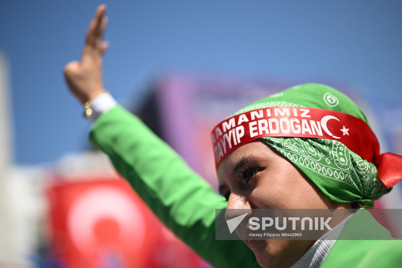 Turkey Election Erdogan Campaign Rally