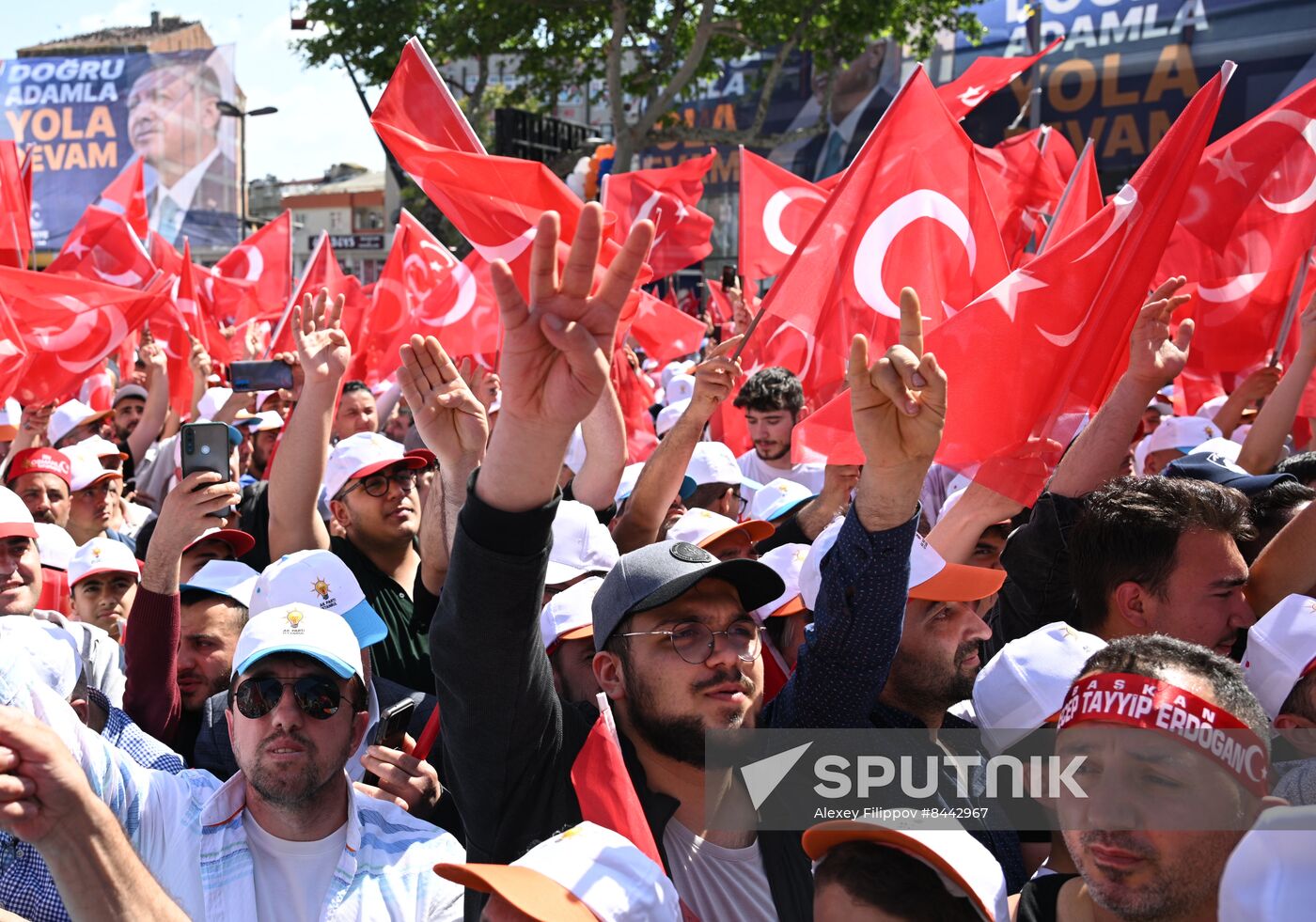 Turkey Election Erdogan Campaign Rally