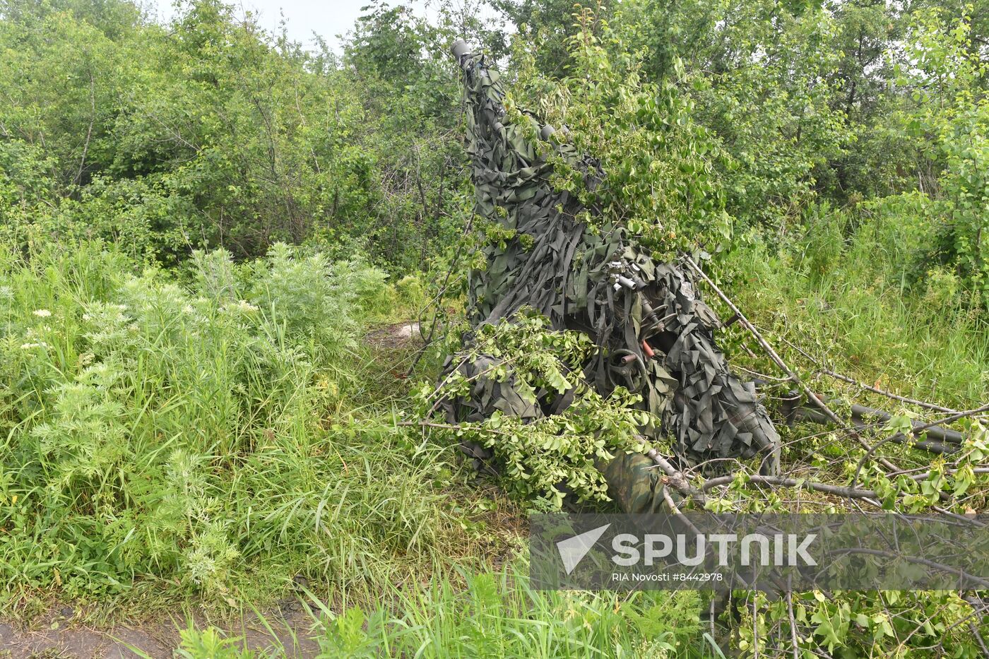 Russia Ukraine Military Operation Mortar Unit