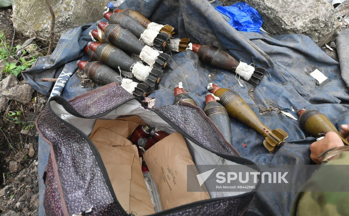 Russia Ukraine Military Operation Mortar Unit