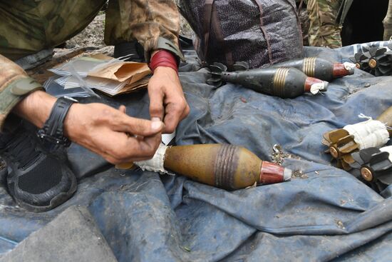 Russia Ukraine Military Operation Mortar Unit