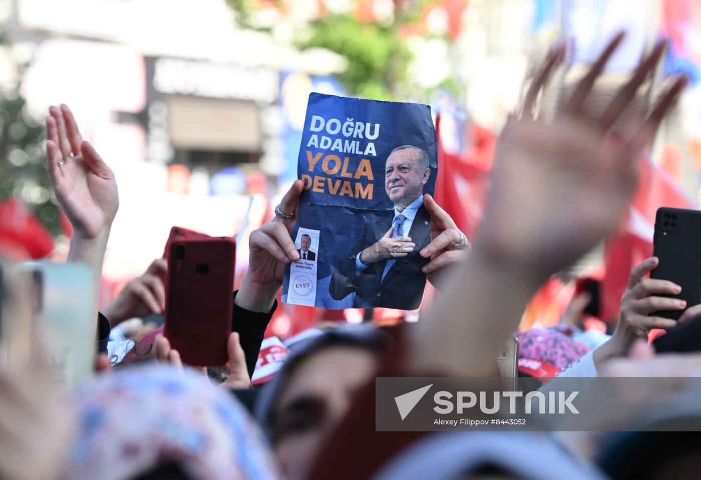 Turkey Election Erdogan Campaign Rally