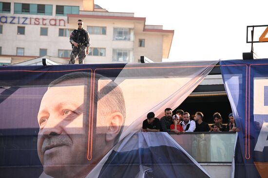 Turkey Election Erdogan Campaign Rally