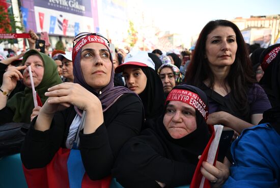 Turkey Election Erdogan Campaign Rally