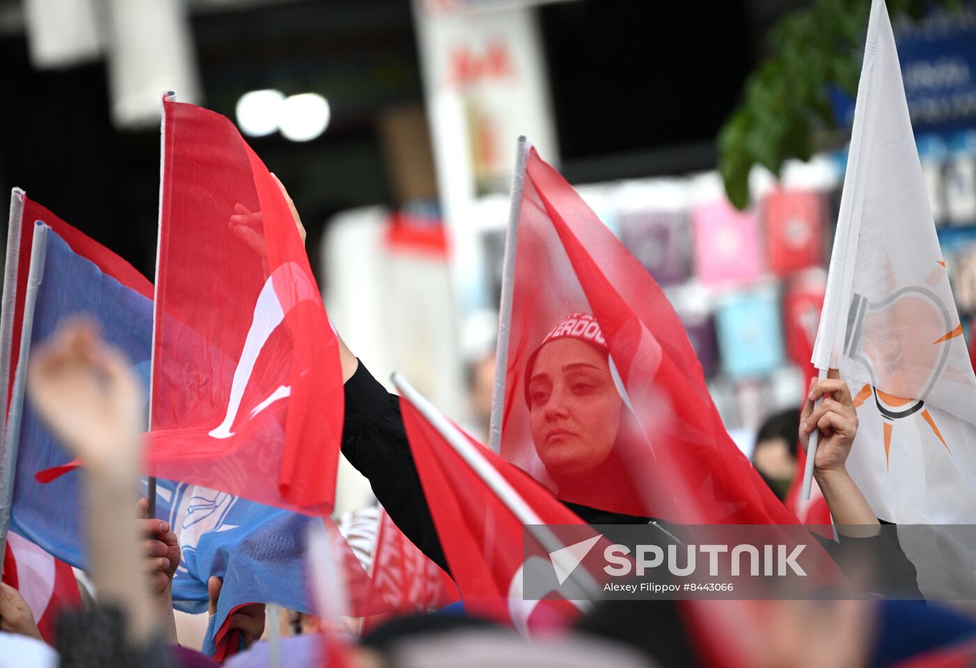 Turkey Election Erdogan Campaign Rally