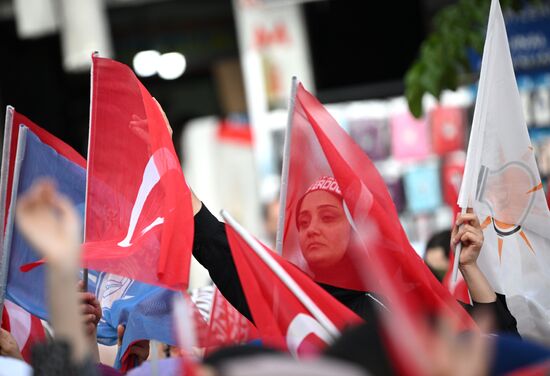 Turkey Election Erdogan Campaign Rally