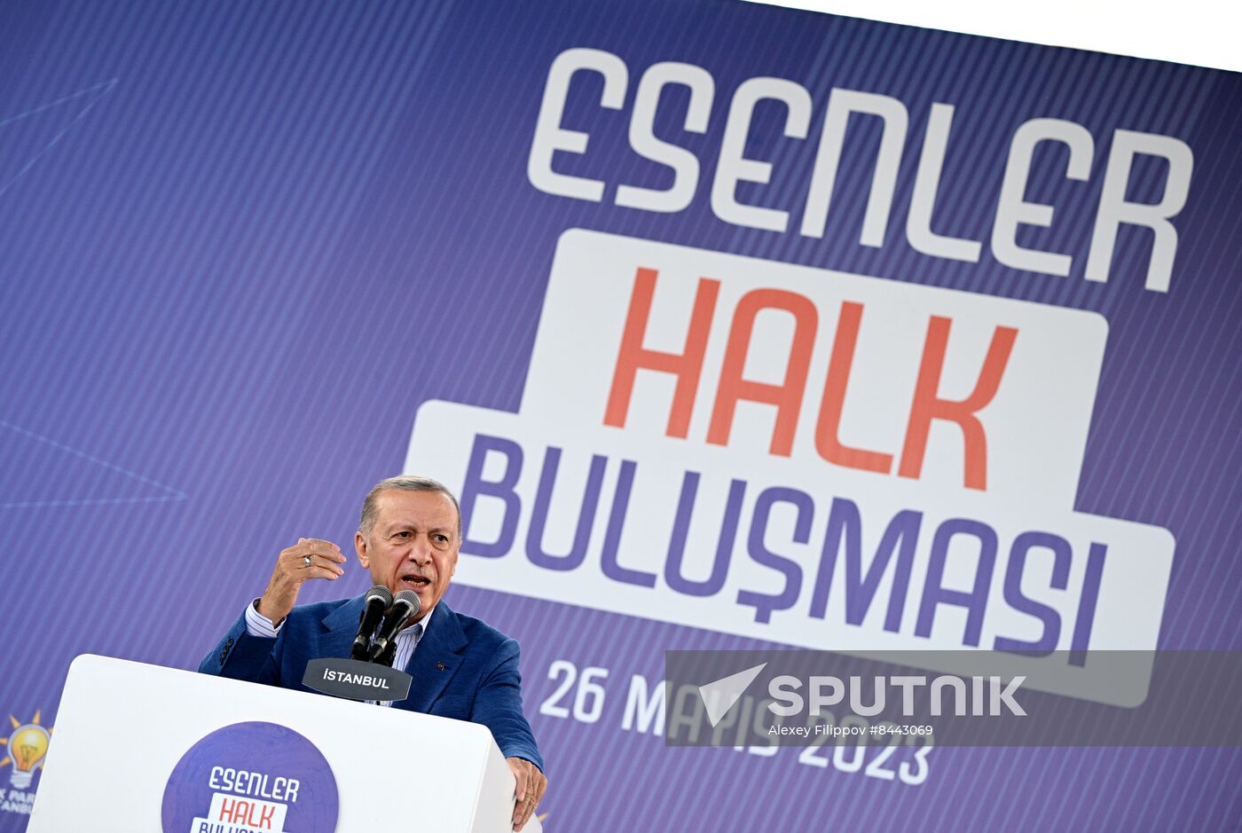 Turkey Election Erdogan Campaign Rally