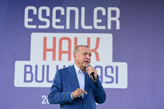 Turkey Election Erdogan Campaign Rally