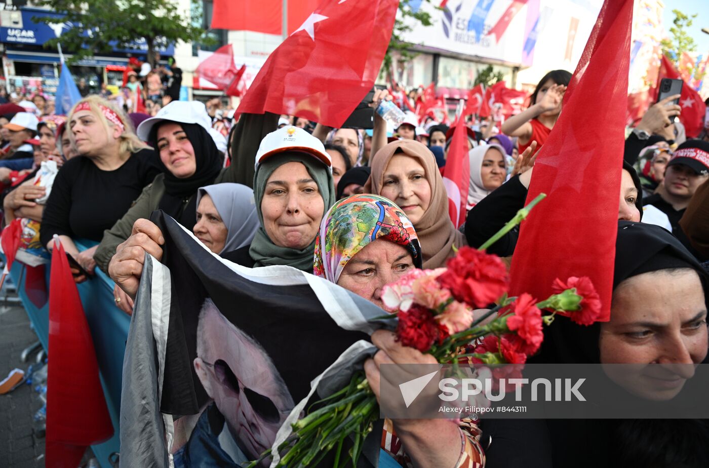 Turkey Election Erdogan Campaign Rally