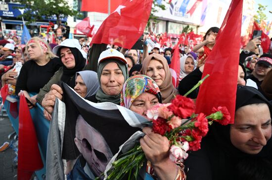 Turkey Election Erdogan Campaign Rally