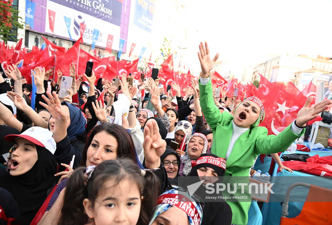 Turkey Election Erdogan Campaign Rally