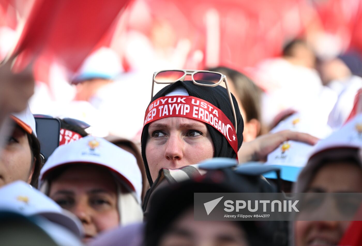 Turkey Election Erdogan Campaign Rally
