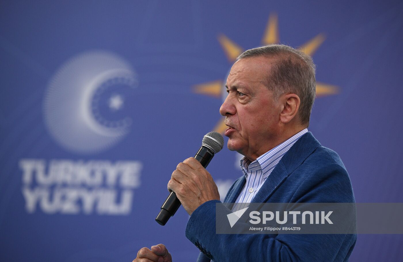 Turkey Election Erdogan Campaign Rally