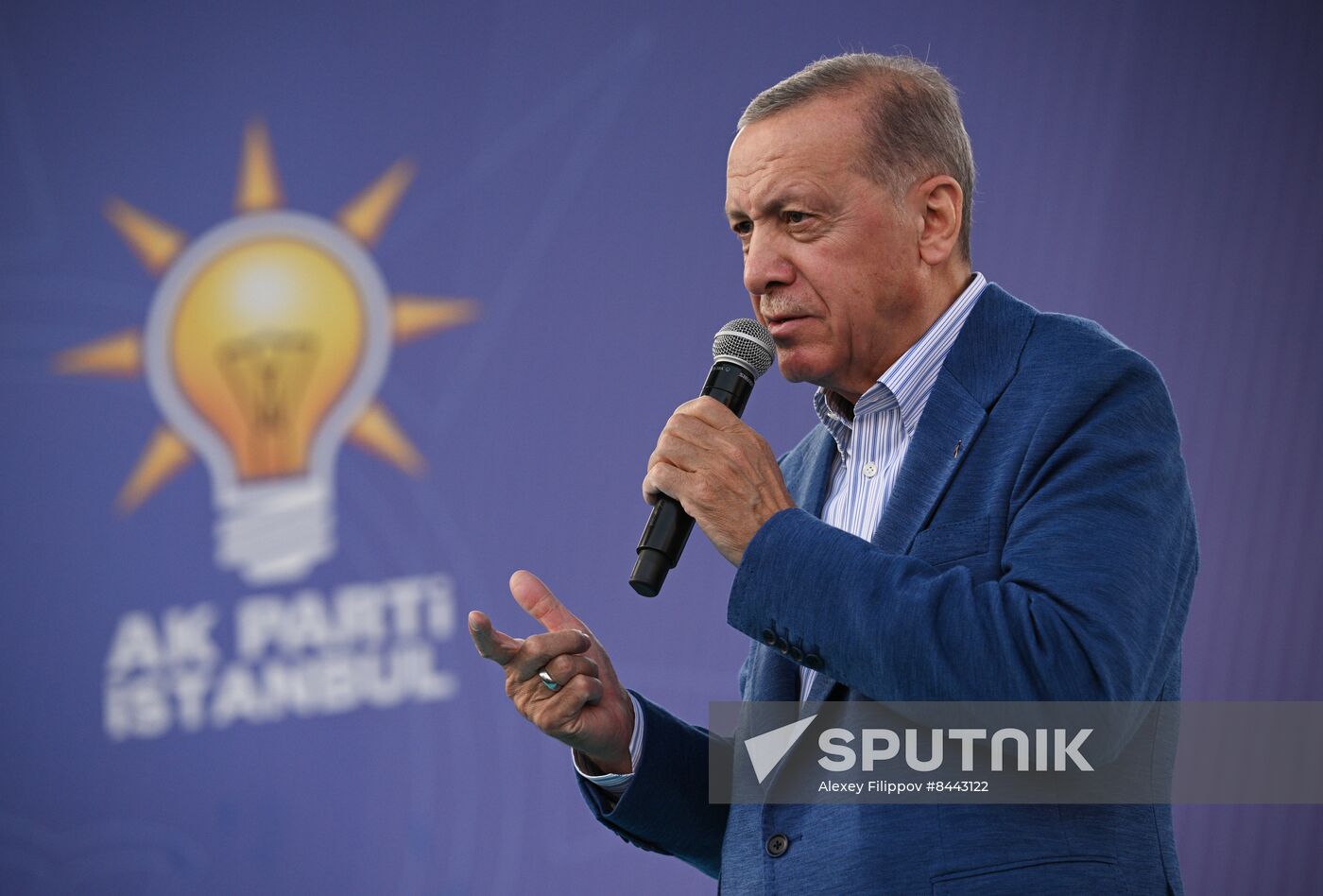 Turkey Election Erdogan Campaign Rally