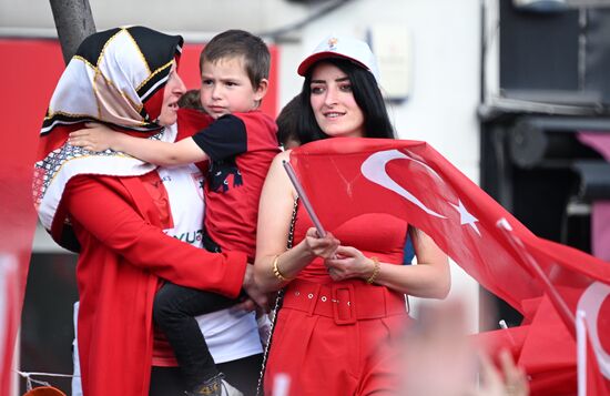 Turkey Election Erdogan Campaign Rally