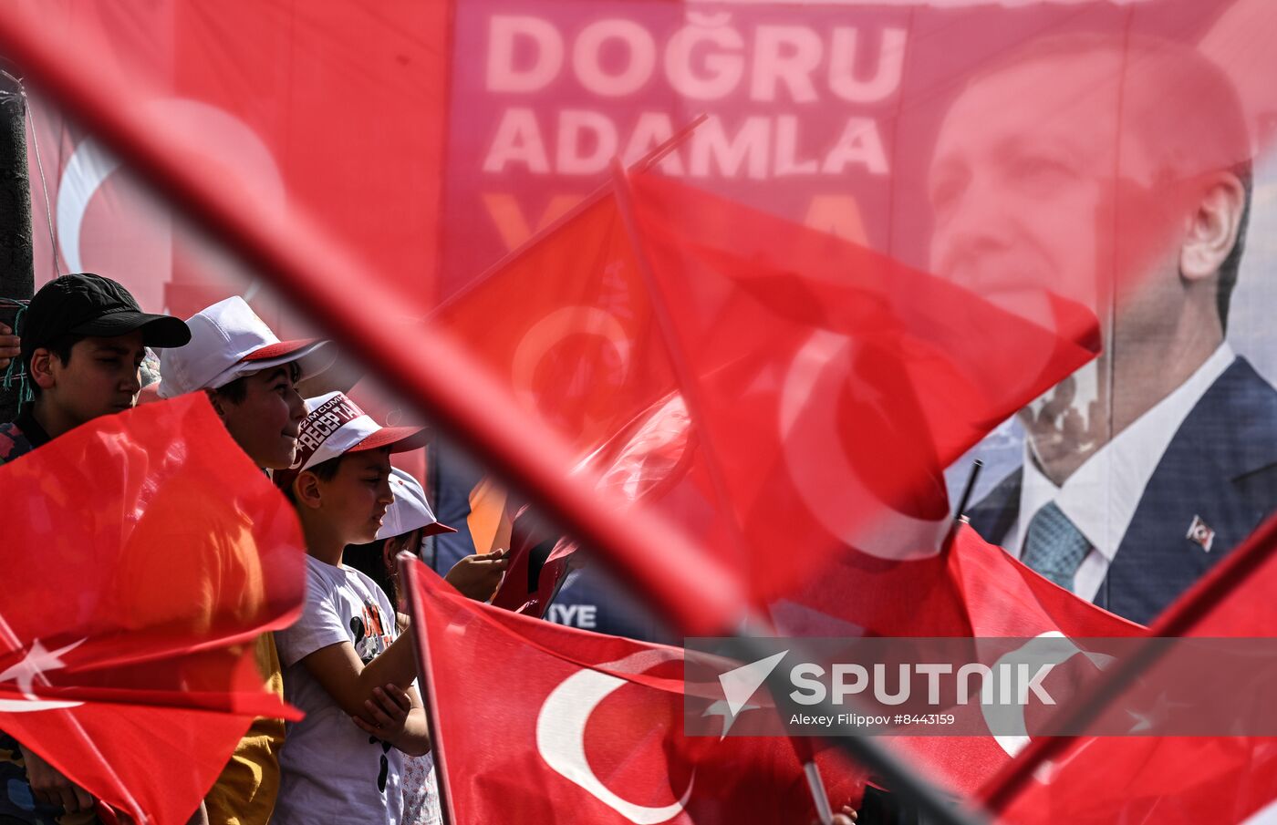 Turkey Election Erdogan Campaign Rally
