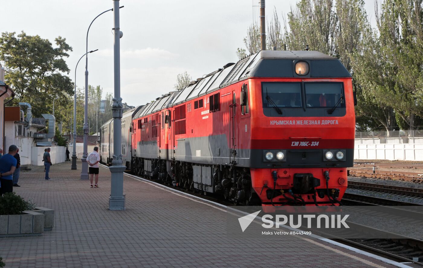 Russia Crimea Rail Traffic