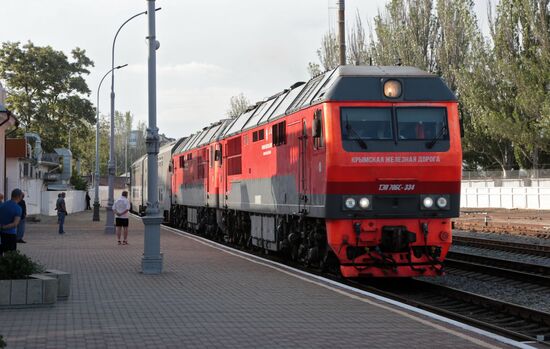 Russia Crimea Rail Traffic