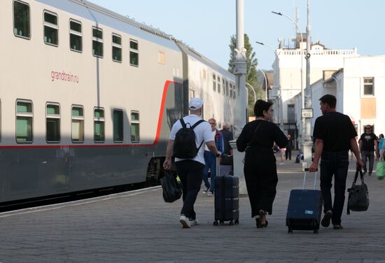 Russia Crimea Rail Traffic
