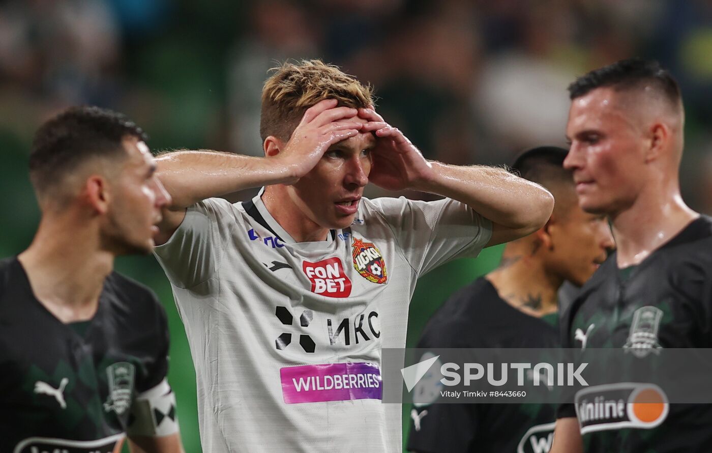 Russia Soccer Premier-League Krasnodar - CSKA