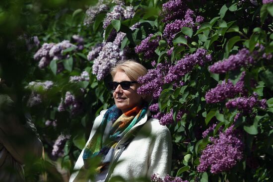 Lilac exhibition at Moscow State University's Botanical Garden