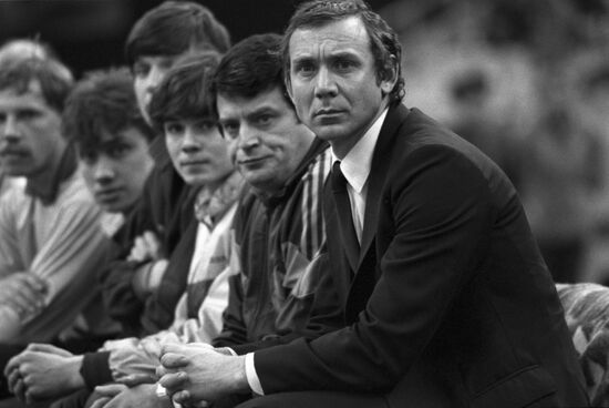 Russian football coach Oleg Romantsev