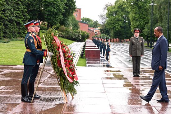 Russia Eritrea Wreath Laying