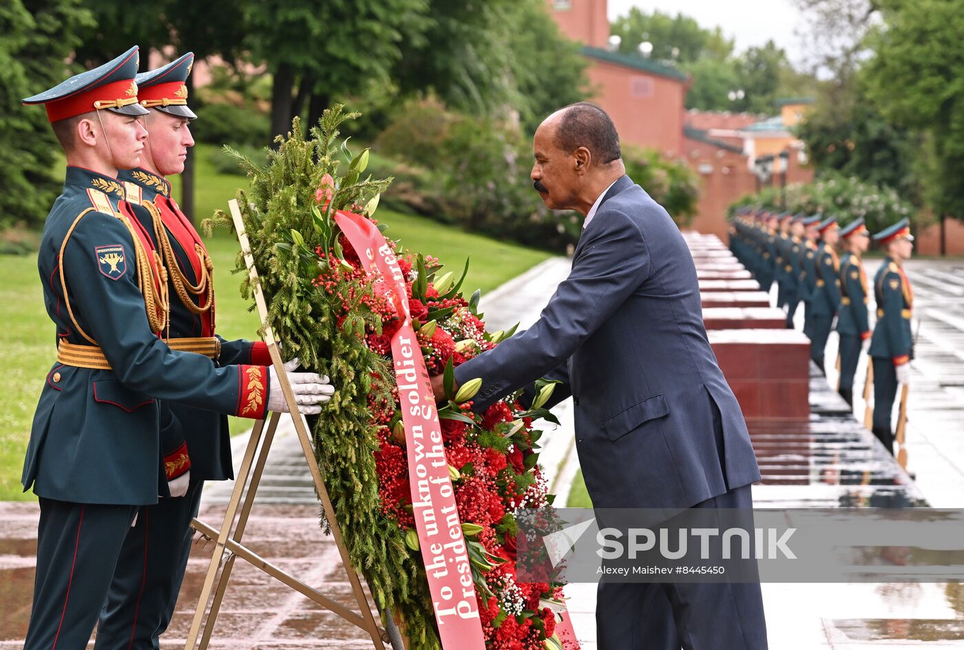 Russia Eritrea Wreath Laying