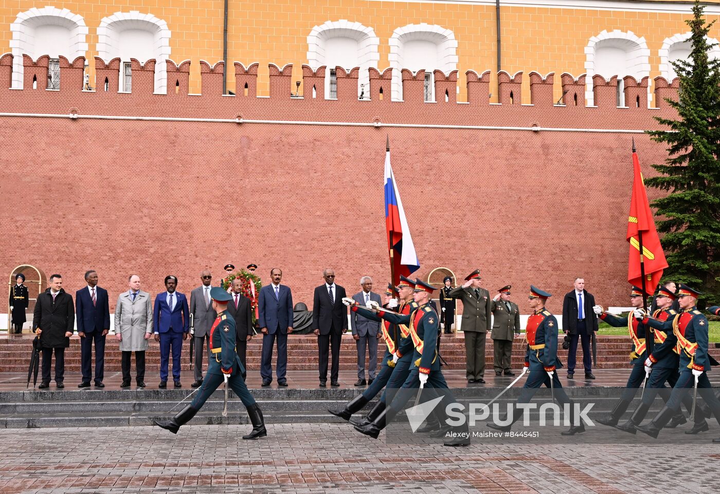 Russia Eritrea Wreath Laying