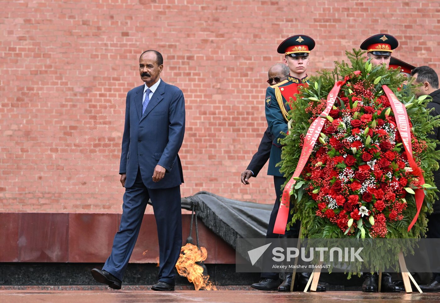 Russia Eritrea Wreath Laying