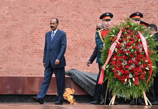 Russia Eritrea Wreath Laying