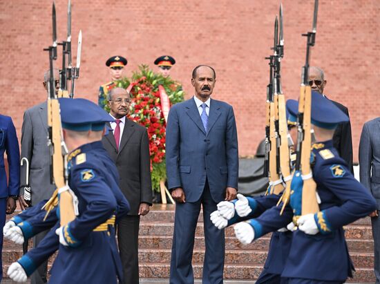 Russia Eritrea Wreath Laying