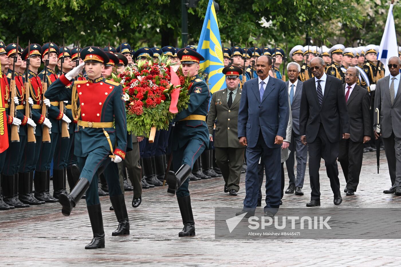 Russia Eritrea Wreath Laying