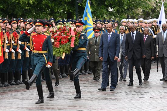 Russia Eritrea Wreath Laying