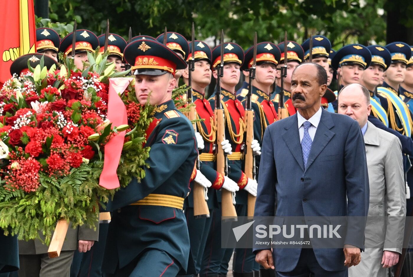 Russia Eritrea Wreath Laying