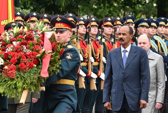 Russia Eritrea Wreath Laying